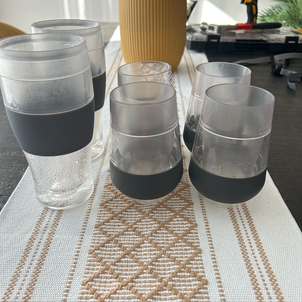 6 Freezer Glasses